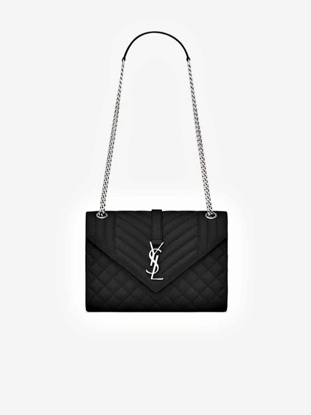 Saint Laurent College Medium in Quilted Leather Quilted Leather Shoulder Bag